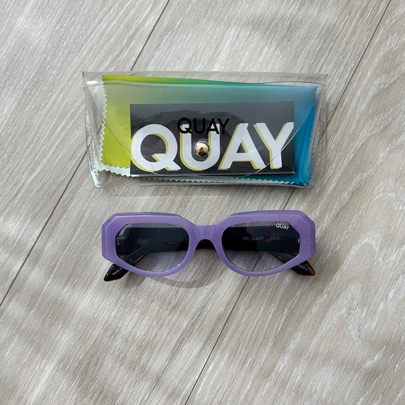 NEW Quay Australia x Maluma No Sleep Lavender Tortoise Sunglasses - Picture 1 of 16